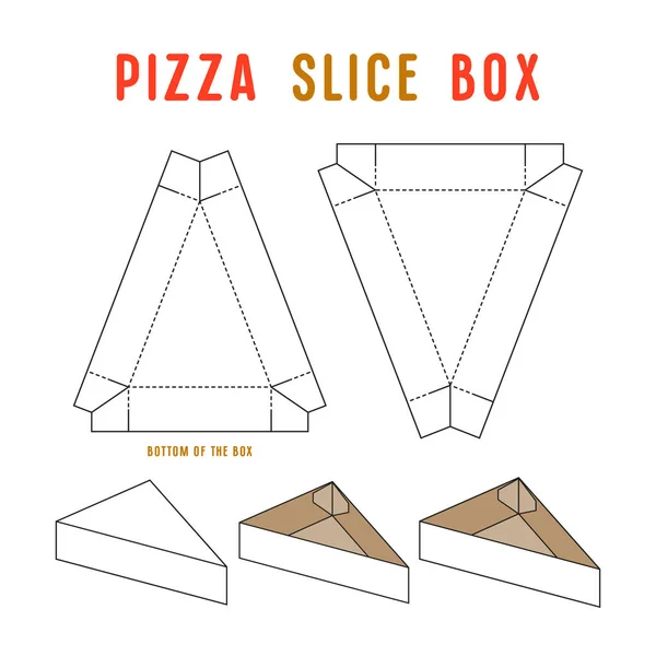 Lager vektor kryssrutan för pizza slice — Stock vektor