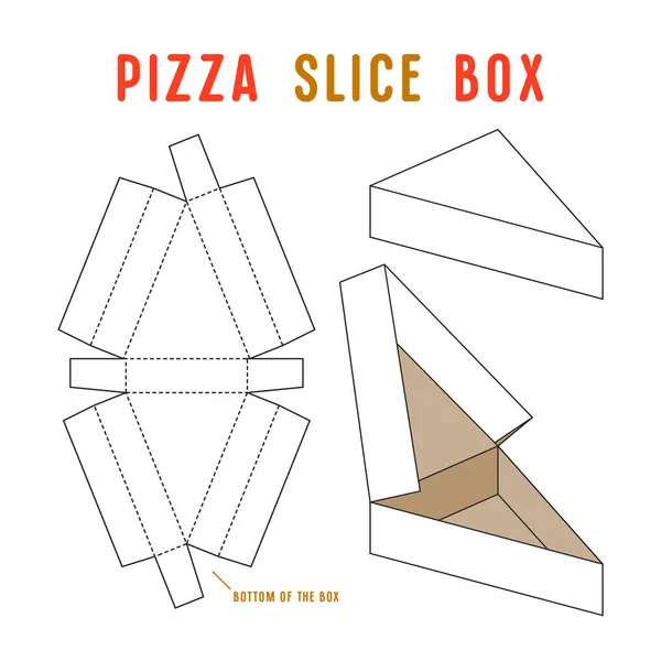 Lager vektor kryssrutan för pizza slice — Stock vektor