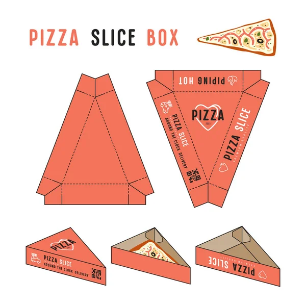 Lager vektor design asken för pizza slice — Stock vektor