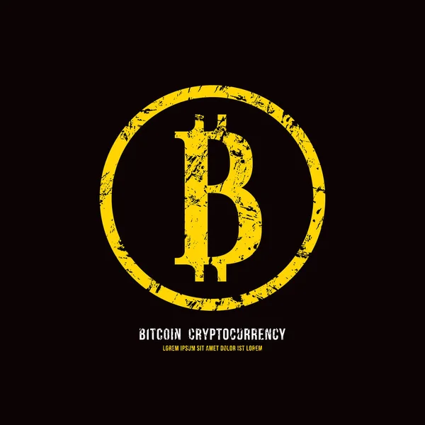 Bitcoin logo templates set. Cryptocurrency badge ...