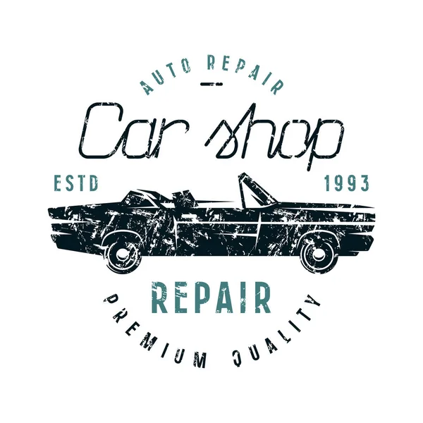 Auto-Reparatur-Emblem — Stockvektor