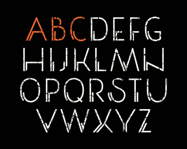 Декоративний sanserif шрифту — стоковий вектор