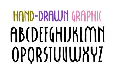 Yeni Gotik tarzı dar sanserif yazı tipi