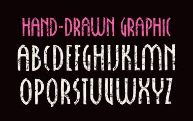 Yeni Gotik tarzı dar sanserif yazı tipi