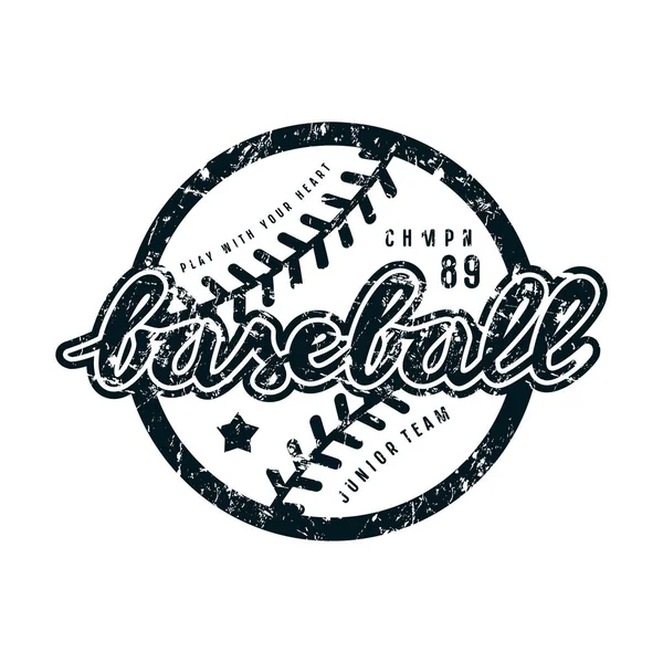 Emblema da equipa de basebol — Vetor de Stock