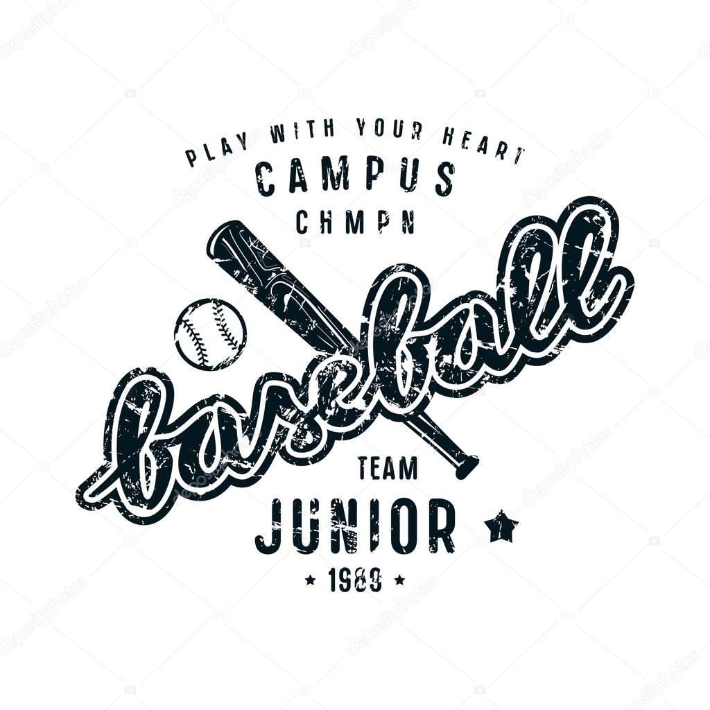 Emblem of baseball junior team