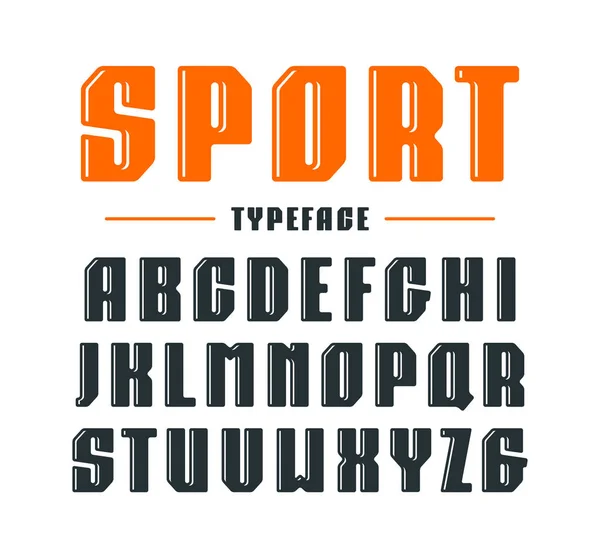 Διακοσμητικά τολμηρό sanserif γραμματοσειρά με στρογγυλεμένες γωνίες — Διανυσματικό Αρχείο