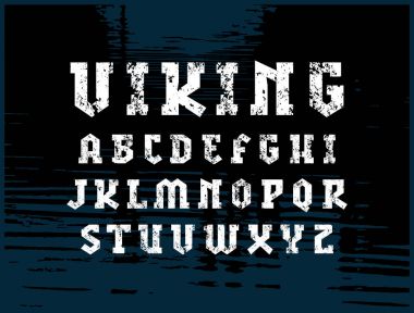 Serif yazı tipi askeri stilde levha