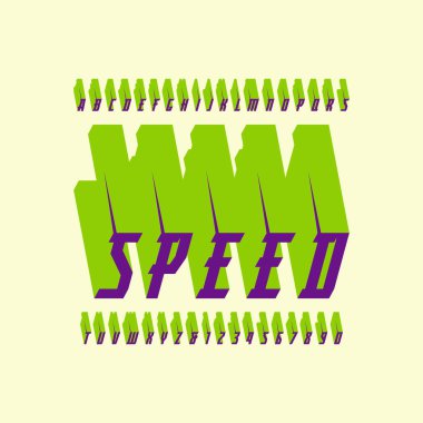 İtalik serif ekstra toplu spor tarzı yazı tipi