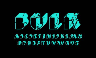 Dekoratif sans serif toplu yazı tipi