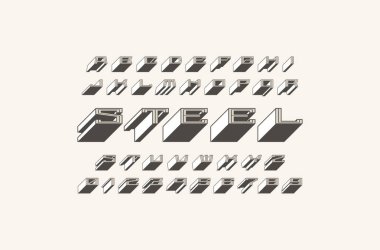 Ekstra toplu dekoratif sans serif yazı tipi