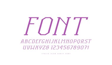 Spor tarzında Italic plab serif yazıtipi