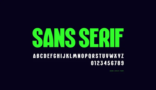 Sans Serif 로고와 엠블럼 디자인을 편지와 배경의 프린트 — 스톡 벡터