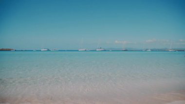 Balear Adası Formentera Mavi Gök ve Deniz