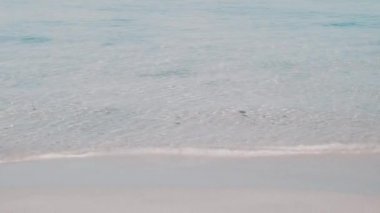 Balear Adası Formentera Şeffaf Dalgalar Sahili