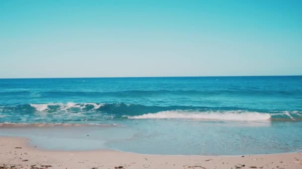 Islas Baleares Formentera Blue Sky y Mar — Vídeo de stock