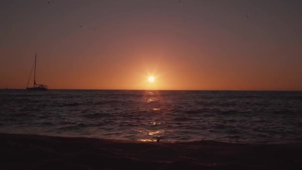 Islas Baleares Formentera Hermosa puesta de sol — Vídeo de stock