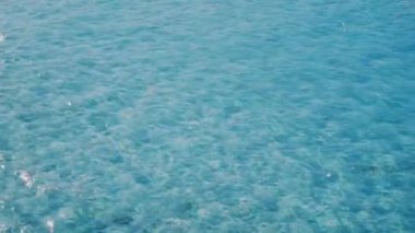 Balear Adası İbiza Yukarıdan Şeffaf Deniz