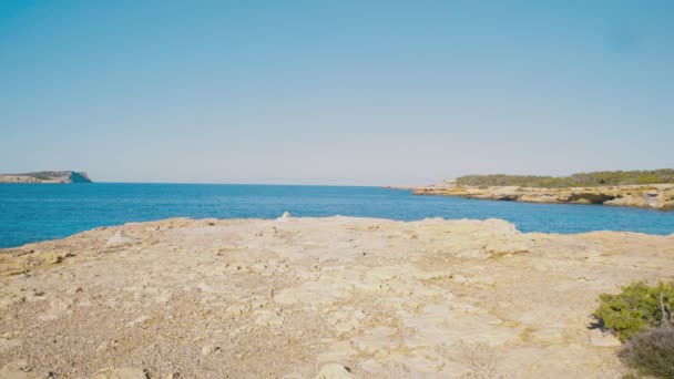 Balearen Ibiza Mooi Uitzicht — Stockvideo