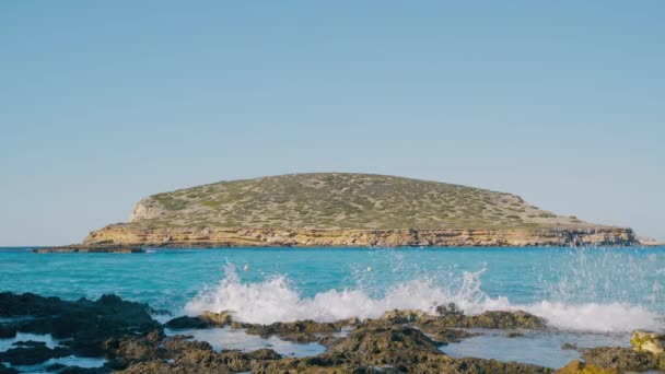 Ilha Baleares Ibiza Cala Comte — Vídeo de Stock