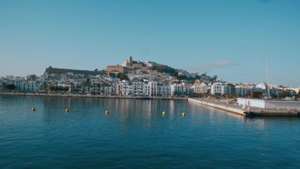 Balearic Island Ibiza Dalt Vila Παλιά Πόλη — Αρχείο Βίντεο