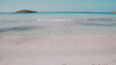 Balear Adası Formentera Temiz Cennet Plajı