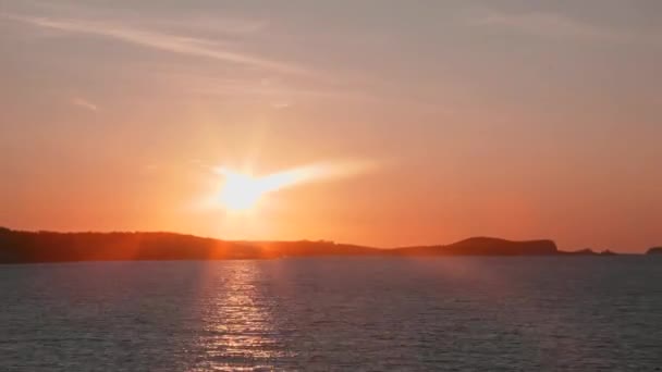 Coucher de soleil à Ibiza timelapse — Video