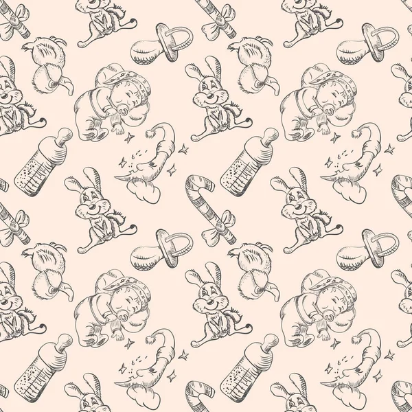 Uyuyan bir bebek ve oyuncak bir rüya 4 içinde sorunsuz kroki