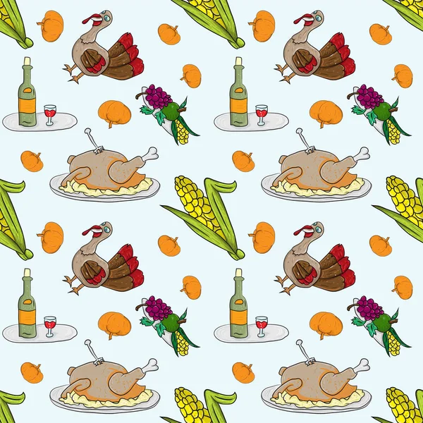 Şükran Günü tatili 3 için seamless modeli