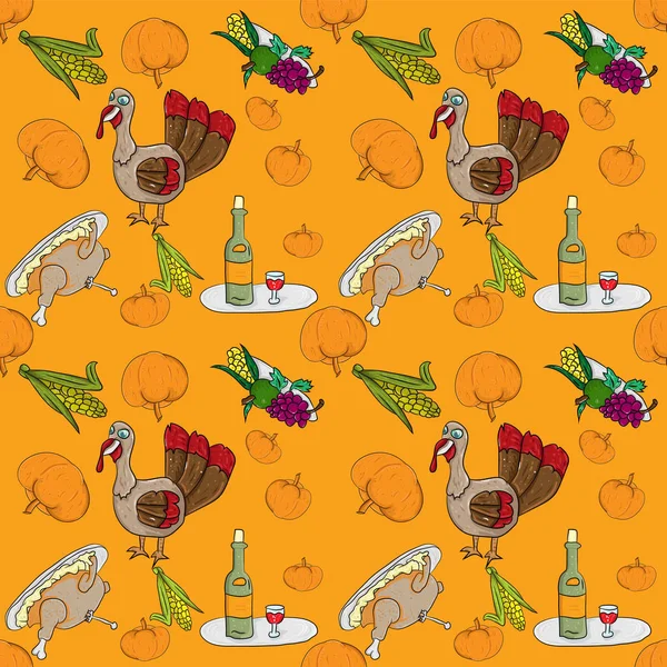 Seamless Pattern for Thanksgiving Holiday 5