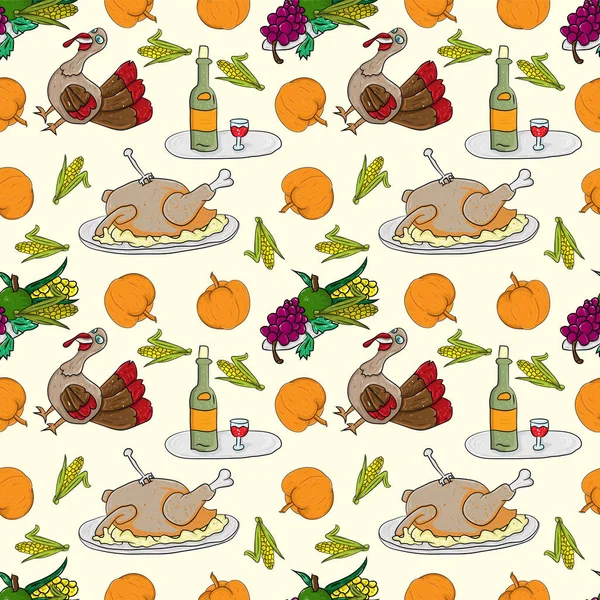 Şükran Günü tatili 4 için seamless modeli