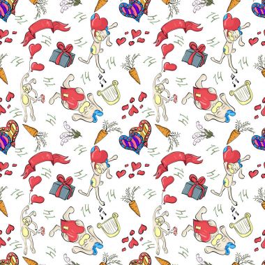 Sevgililer Günü'tavşan ile Seamless Modeli