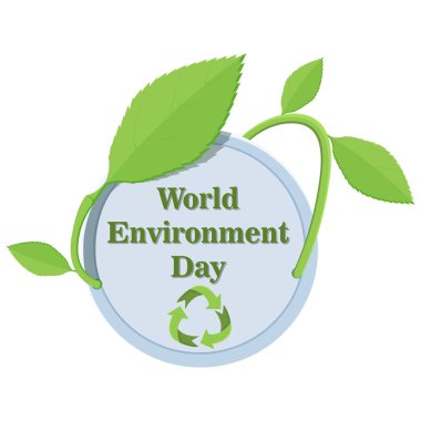 dairesel etiket örgülü Asma yaprakları, dünyanın sembolü