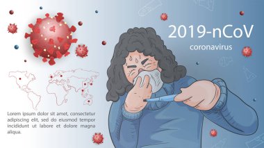 5 kişilik pankart 2019 nco salgınının tasarımı.