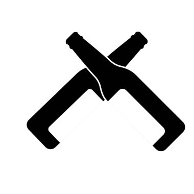 şişe bira simgesi işaret vektörü