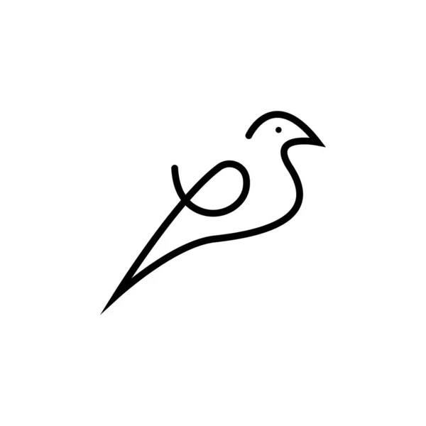 Вектор Дизайна Логотипа Птицы — стоковый вектор