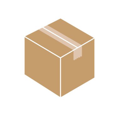 Kutu, Paket, Paketlenmiş Düz Web Mobil Simgesi / Vektör İmzalama Simgesi Elemanı