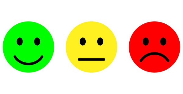 Smiley icon outline set vector