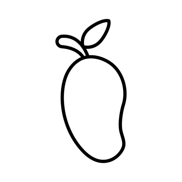 Mango Fruit Vector Pictogram — Stockvector