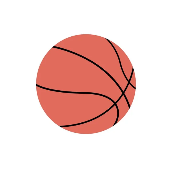 白い背景の上のバスケット ボールのアイコン — ストックベクタ