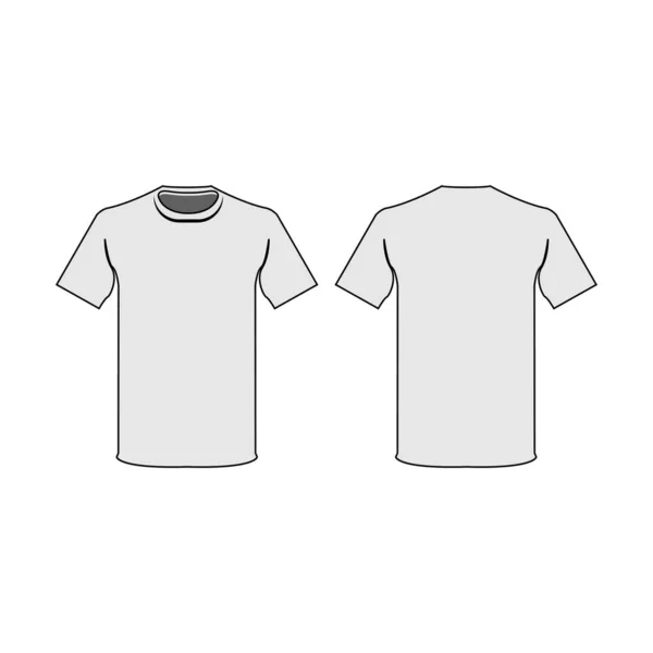 Vue Avant Arrière Shirt Homme — Image vectorielle