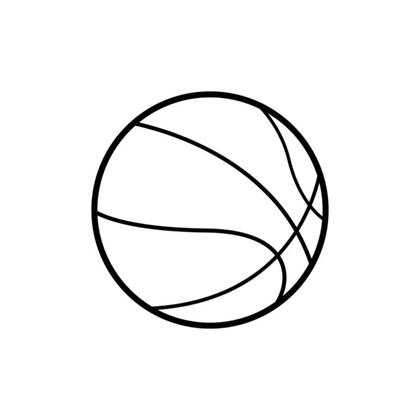 Icône Basket Sur Fond Blanc — Image vectorielle