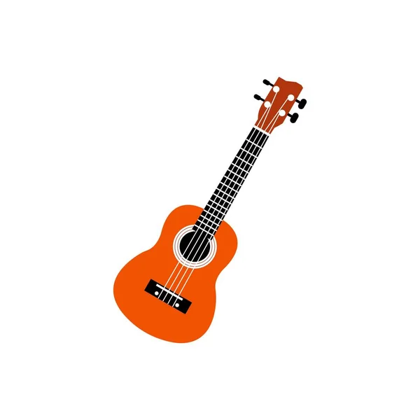 Vecteur Icônes Guitare Signe Acoustique Instrument Musique Isolé Sur Fond — Image vectorielle