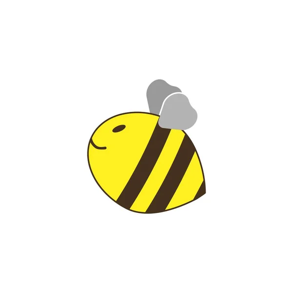 蜂の虫の形とのコミュニケーションのビートークのロゴ チャットとディスカッションのロゴテンプレート — ストックベクタ