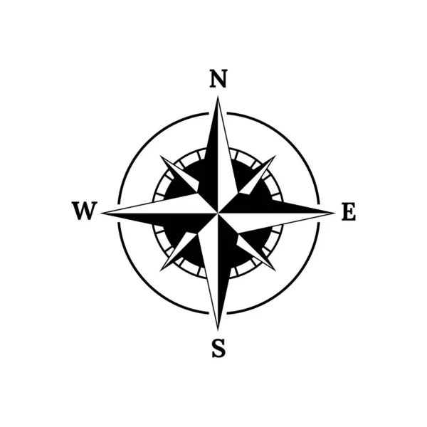 Pusula logosu, simge ve sembol. Resim şablonu tasarımı