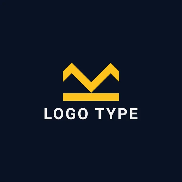 Logo Desain Huruf Simbol Monogram Monokrom Minim Kreatif Linear Universal - Stok Vektor