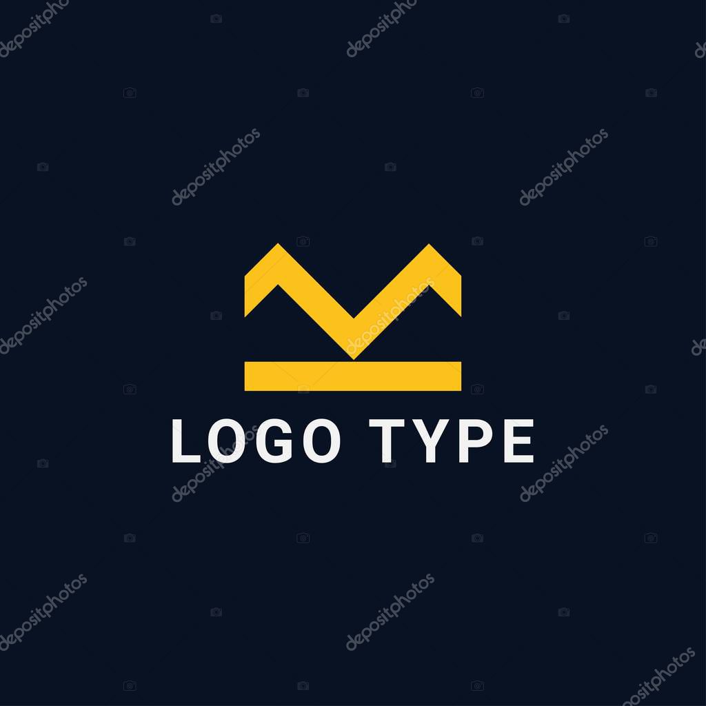 Letter M line logo design. Linear creative minimal monochrome monogram symbol. Universal elegant vector sign design. Premium business logotype. Graphic alphabet symbol for corporate business identity