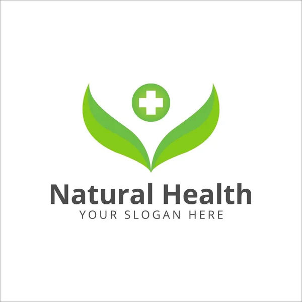 Abstract Natural Health Logo Nature Health Symbol Vector — Stock Vector