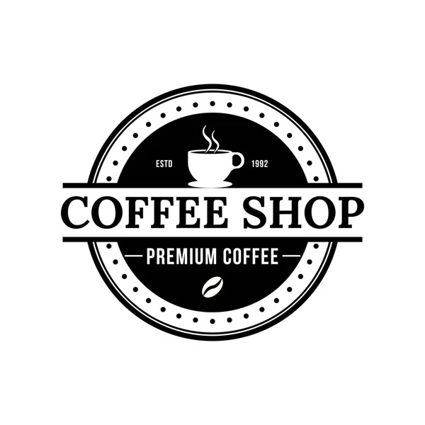 Kahve dükkanı vektör logosu şablonu. Kahve dükkanı, kafe ya da restoran için profesyonel logo.