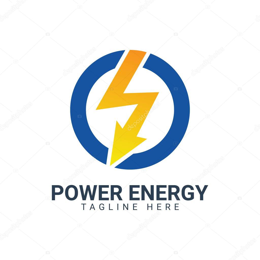 Power Energy Logo Design Element